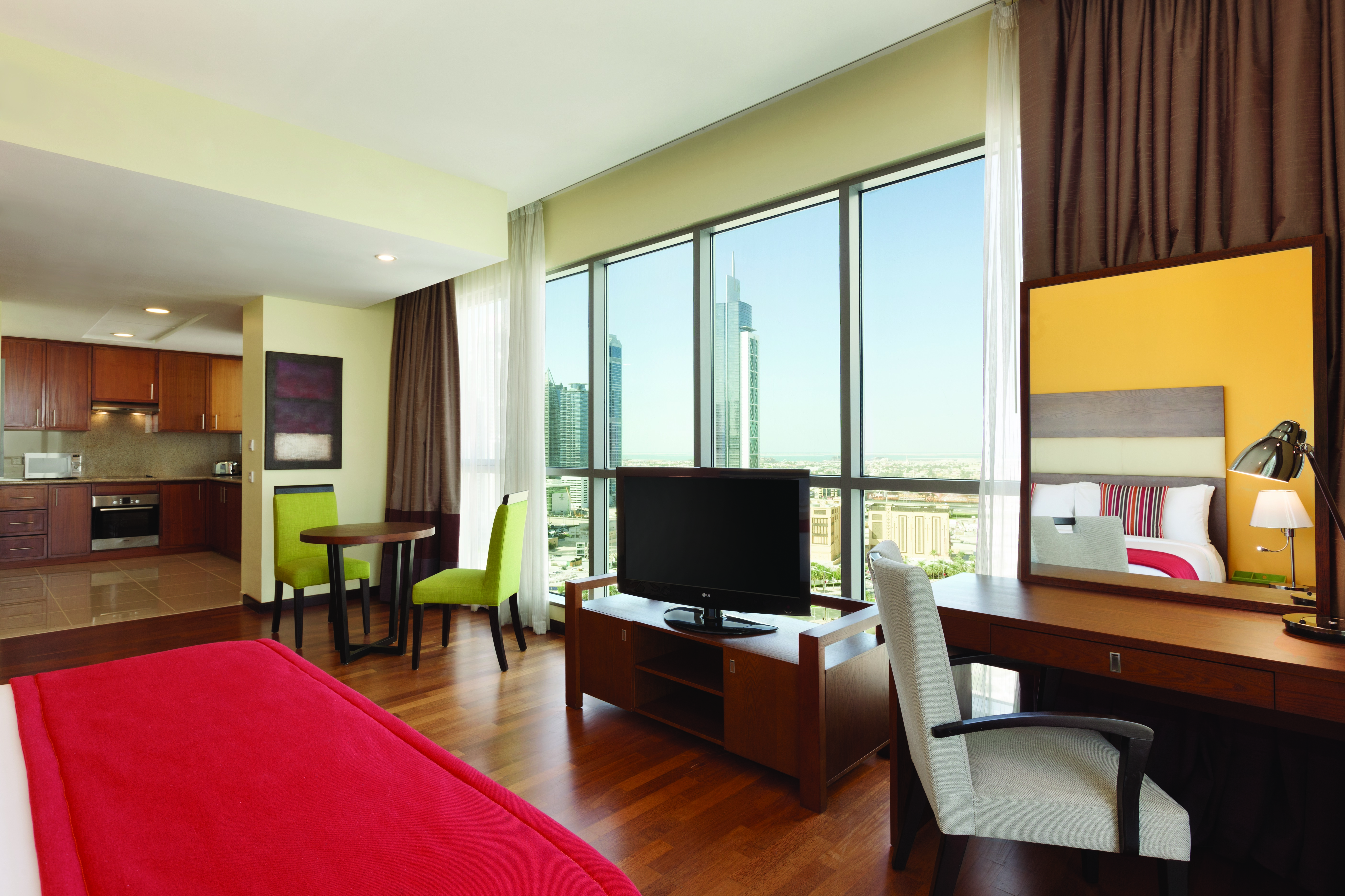Guest room at the Ramada by Wyndham Downtown Dubai in Dubai, Other than US/Canada